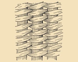 Tightly Twined Basketry Illustration