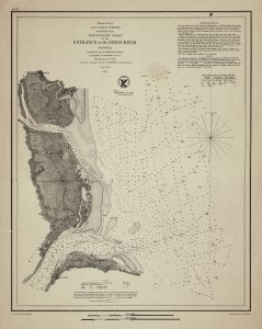1853 Map of the Mouth of the St. Johns River